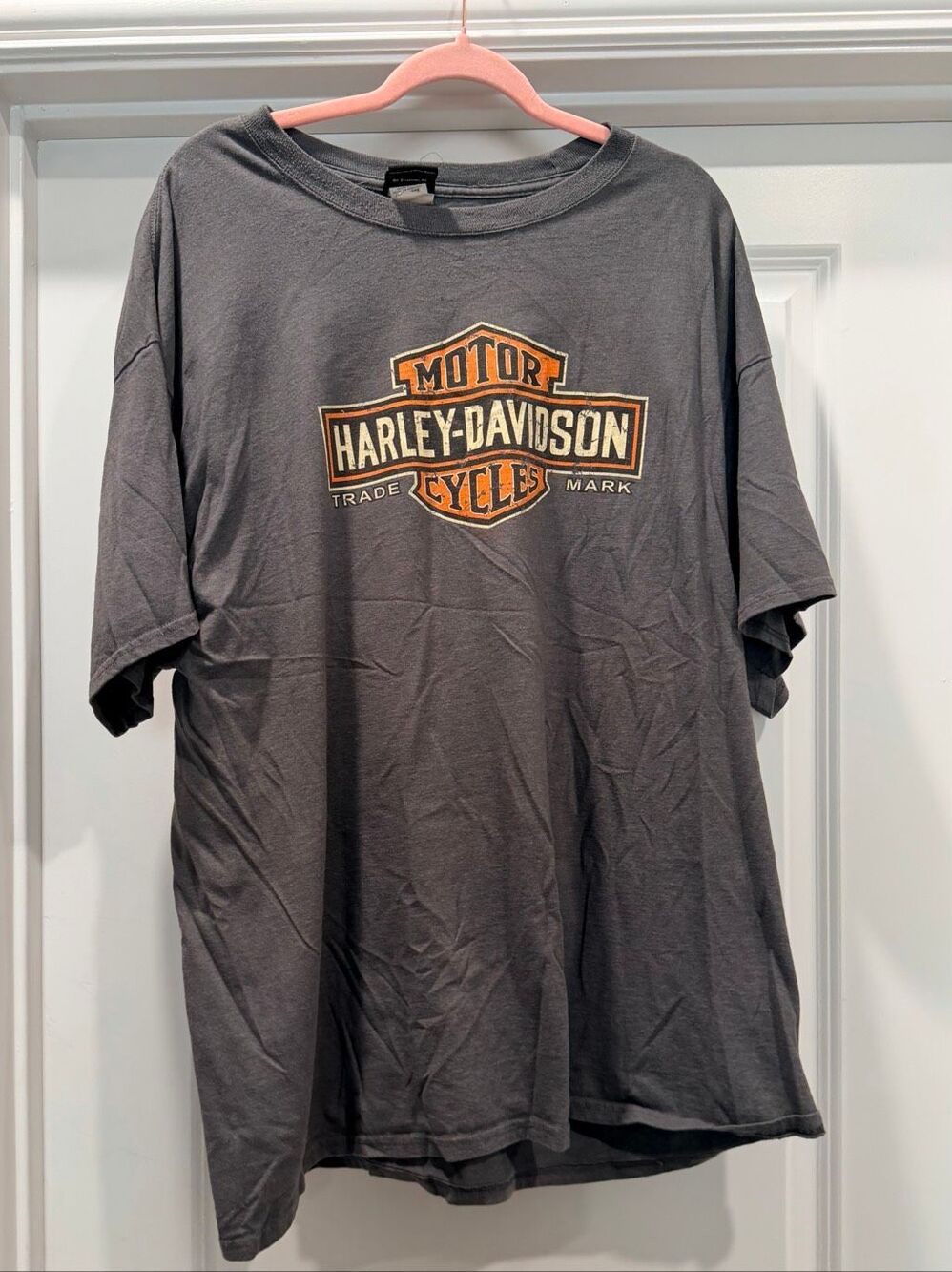 Harley-Davidson T-Shirt Men 2XL Roughneck Oil Pump Longview Texas Gray Tee